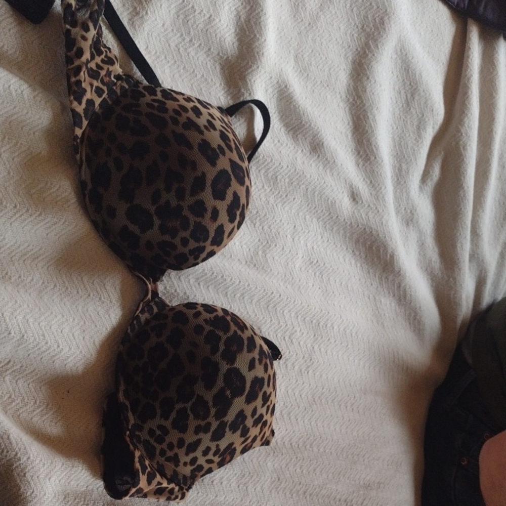 Leopard Print Women's Bra